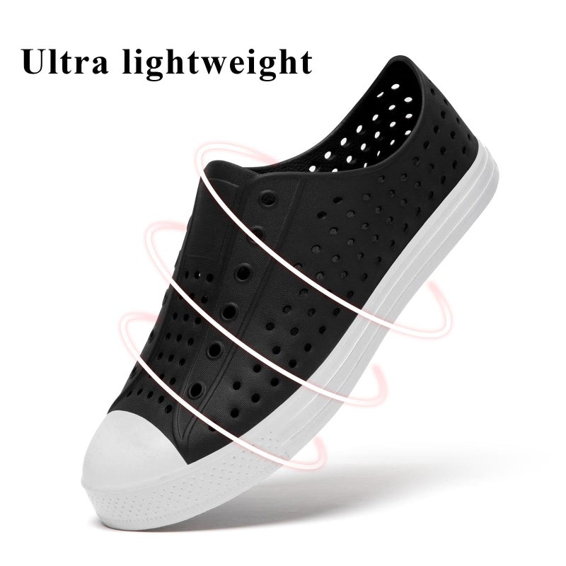 SAGUARO Mens Garden Shoes for Women Breathable Slip-On Gardening Clogs Quick Dry Non-Slip Water Shoe Outdoor Beach Sandals Aero XVII Black - Image 2